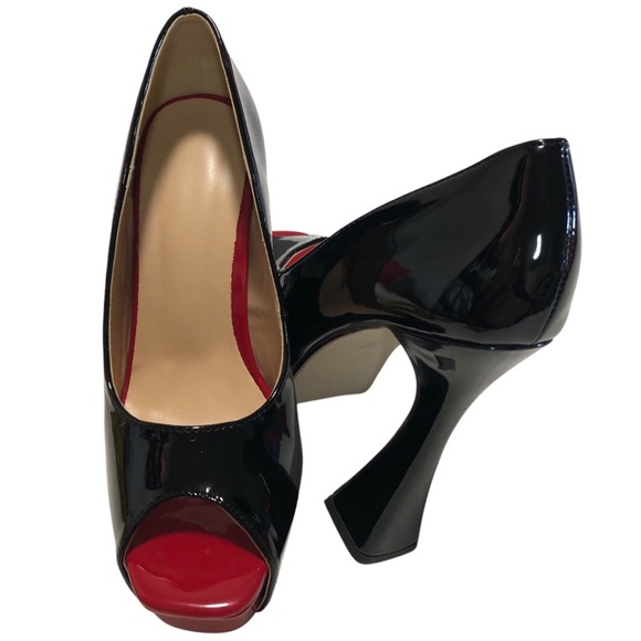 PEEP TOE By BELLA MILTRON HEEL SIZE 6 U.S.A. CHIC,SEXY,ChunkyHEELED,DAILY,PARTY. - Picture 4 of 5